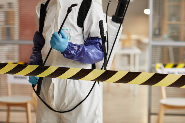 Professional Biohazard Cleanup technician working in Pettus, TX